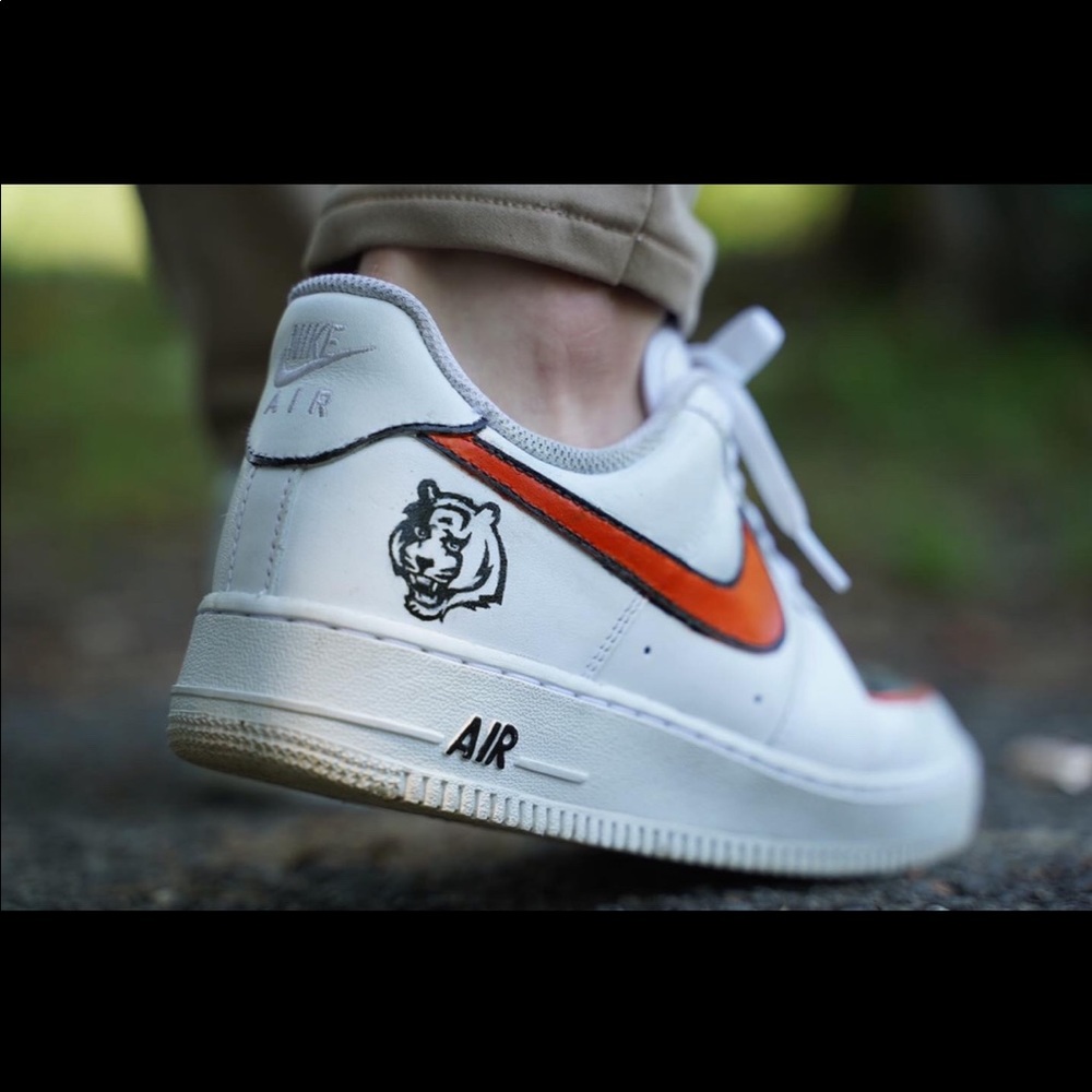 Bengals custom painted shoes!